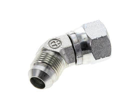 45deg JIC Angled Fitting UNF 3/4''-16 Male x Female Steel 275bar (3863.75psi)