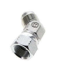 45deg JIC Angled Fitting UNF 3/4''-16 Male x Female Steel 275bar (3863.75psi)