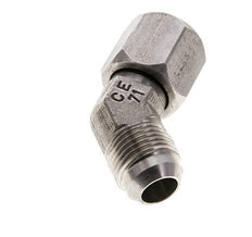 45deg JIC Angled Fitting UNF 7/8''-14 Male x Female Stainless Steel 210bar (2950.5psi)