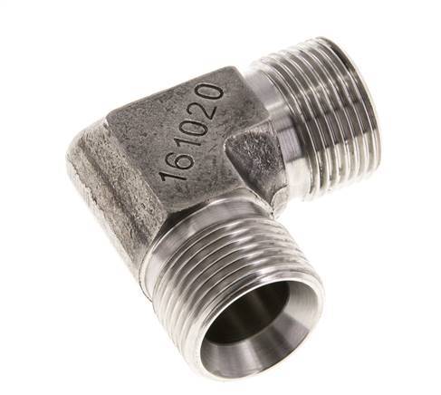 90deg Angled Fitting G3/4'' High Pressure Stainless Steel 60° Cone 325bar (4566.25psi) Hydraulic
