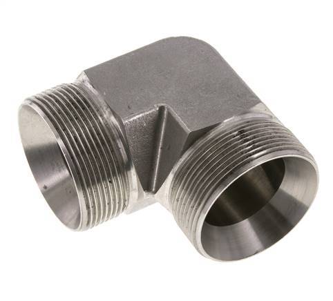 90deg Angled Fitting G2'' High Pressure Stainless Steel 60° Cone 175bar (2458.75psi) Hydraulic
