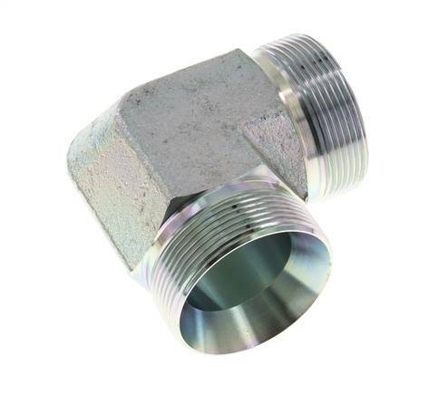90deg Angled Fitting G2'' High Pressure Steel 60° Cone 175bar (2458.75psi) Hydraulic
