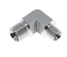 90deg Angled Reducing Fitting G1/4'' x G3/8'' High Pressure Steel 60° Cone 325bar (4566.25psi) Hydraulic