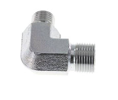 90deg Angled Reducing Fitting G1/4'' x G3/8'' High Pressure Steel 60° Cone 325bar (4566.25psi) Hydraulic