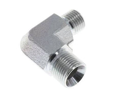 90deg Angled Reducing Fitting G1/4'' x G3/8'' High Pressure Steel 60° Cone 325bar (4566.25psi) Hydraulic