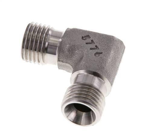 90deg Angled Fitting G1/4'' High Pressure Stainless Steel 60° Cone 350bar (4917.5psi) Hydraulic