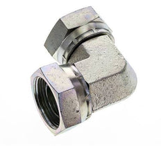 90deg Angled Fitting G1 1/4'' Female High Pressure Steel 60° Cone 150bar (2107.5psi) Hydraulic