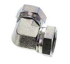 90deg Angled Fitting G1 1/4'' Female High Pressure Steel 60° Cone 150bar (2107.5psi) Hydraulic