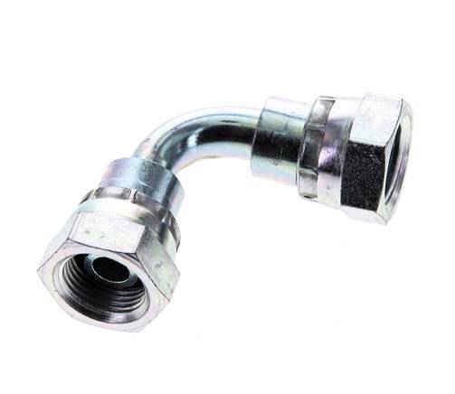 90deg Angled Fitting G3/8'' Female High Pressure Steel 60° Cone 425bar (5971.25psi) Hydraulic