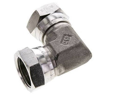 90deg Angled Fitting G1'' Female High Pressure Stainless Steel 60° Cone 150bar (2107.5psi) Hydraulic