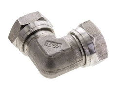90deg Angled Fitting G1 1/4'' Female High Pressure Stainless Steel 60° Cone 150bar (2107.5psi) Hydraulic