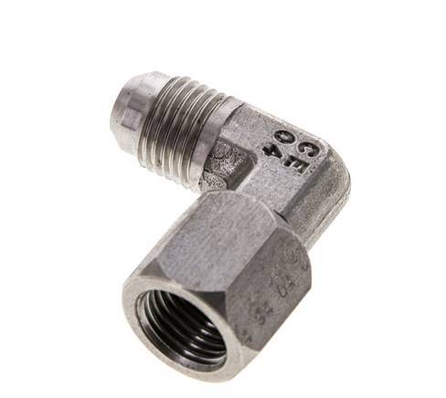 90deg JIC Angled Fitting UNF 9/16''-18 Male x Female Stainless Steel 275bar (3863.75psi)