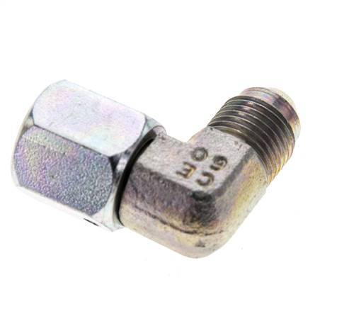 90deg JIC Angled Fitting UNF 1/2''-20 Male x Female Steel 275bar (3863.75psi)