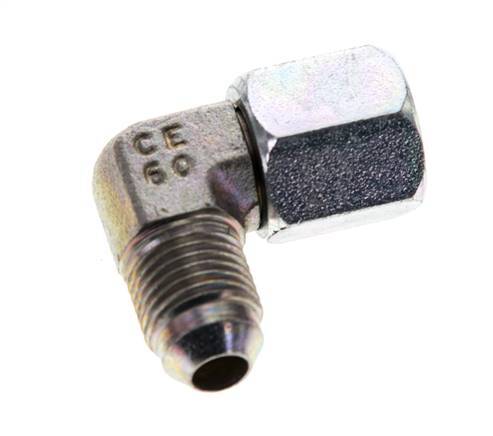 90deg JIC Angled Fitting UNF 1/2''-20 Male x Female Steel 275bar (3863.75psi)