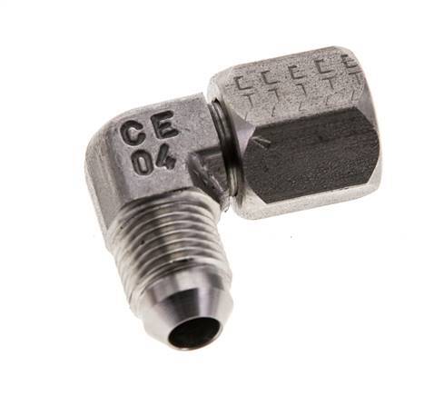 90deg JIC Angled Fitting UNF 1/2''-20 Male x Female Stainless Steel 275bar (3863.75psi)