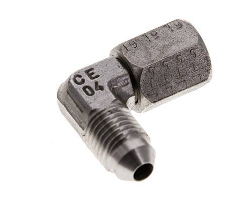 Pair Of Black Steel UNF 7/16-20 Male Allen Socket Plug Fittings With Cup Point