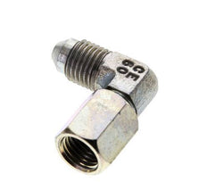 90deg JIC Angled Fitting UNF 7/16''-20 Male x Female Steel 310bar (4355.5psi)