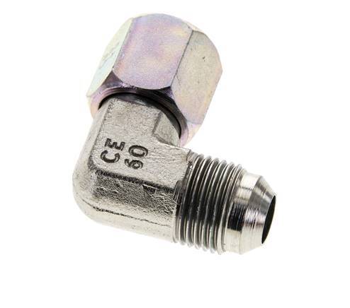 90deg JIC Angled Fitting UNF 3/4''-16 Male x Female Steel 275bar (3863.75psi)