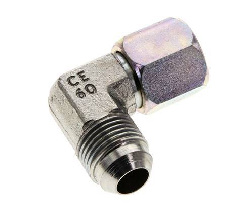 90deg JIC Angled Fitting UNF 3/4''-16 Male x Female Steel 275bar (3863.75psi)