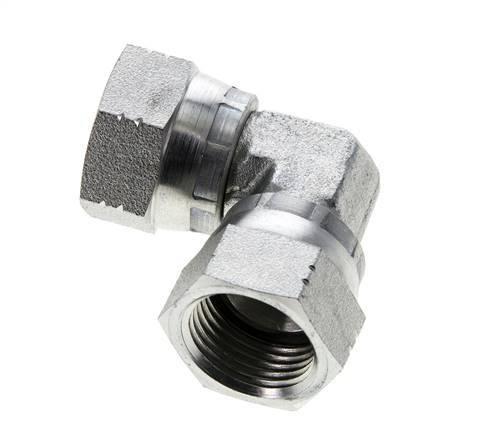 90deg JIC Angled Fitting UNF 7/8''-14 Steel 210bar (2950.5psi)