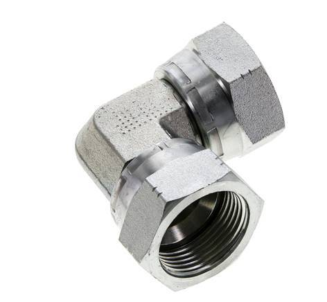 90deg JIC Angled Fitting UN 1-5/16''-12 Steel 170bar (2388.5psi)