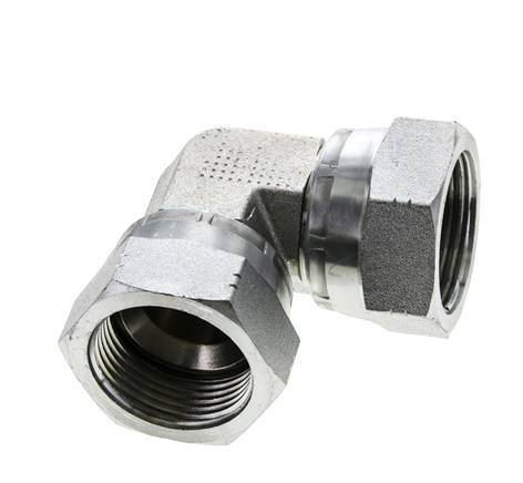 90deg JIC Angled Fitting UN 1-5/16''-12 Steel 170bar (2388.5psi)
