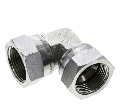 90deg JIC Angled Fitting UN 1-5/16''-12 Steel 170bar (2388.5psi)