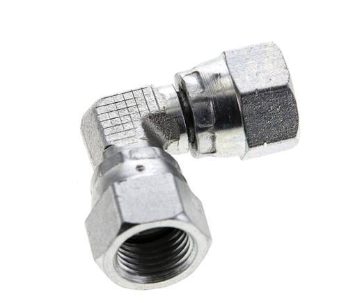 90deg JIC Angled Fitting UNF 1/2''-20 Steel 275bar (3863.75psi)