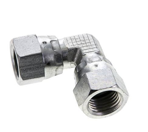90deg JIC Angled Fitting UNF 1/2''-20 Steel 275bar (3863.75psi)