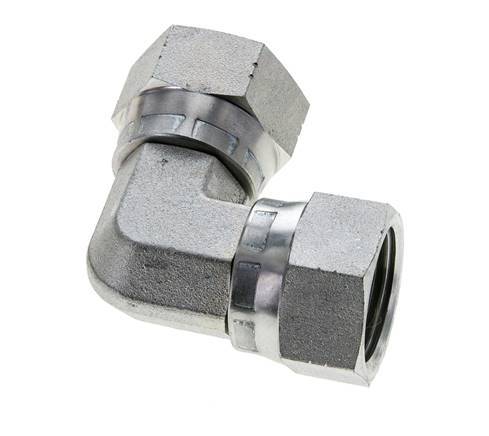 90deg JIC Angled Fitting UN 1-1/16''-12 Steel 210bar (2950.5psi)