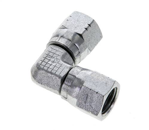 90deg JIC Angled Fitting UNF 7/16''-20 Steel 310bar (4355.5psi)