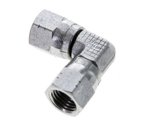 90deg JIC Angled Fitting UNF 7/16''-20 Steel 310bar (4355.5psi)
