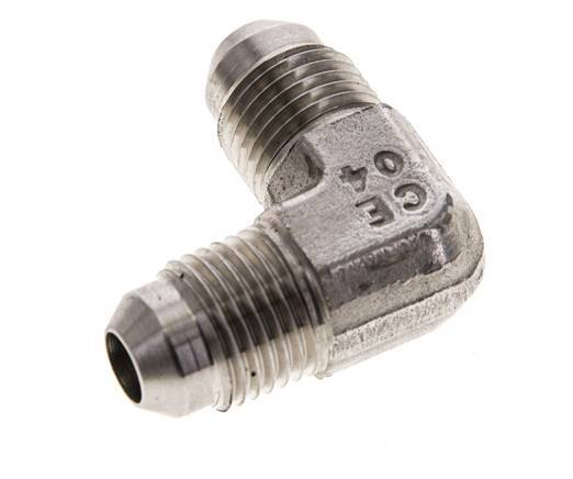 90deg JIC Angled Fitting UNF 1/2''-20 Male Stainless Steel 450bar (6322.5psi)