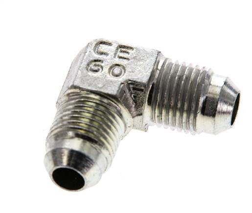 90deg JIC Angled Fitting UNF 1/2''-20 Male Steel 450bar (6322.5psi)