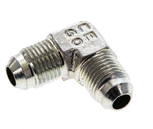 90deg JIC Angled Fitting UNF 1/2''-20 Male Steel 450bar (6322.5psi)