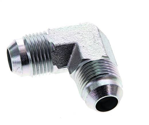 90deg JIC Angled Fitting UNF 3/4''-16 Male Steel 350bar (4917.5psi)