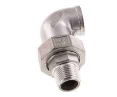 90deg Angled Connector 1/2'' Male R x Female Rp Stainless Steel Conical Seal 16bar (224.8psi)