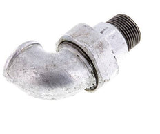 90deg Angled Connector 1'' Male R x Female Rp Cast Iron Conical Seal 25bar (351.25psi)