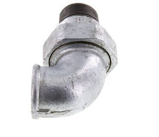 90deg Angled Connector 1 1/4'' Male R x Female Rp Cast Iron Conical Seal 25bar (351.25psi)
