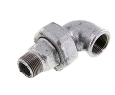 90deg Angled Connector 3/4'' Male R x Female Rp Cast Iron Conical Seal 25bar (351.25psi)