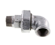 90deg Angled Connector 3/4'' Male R x Female Rp Cast Iron Conical Seal 25bar (351.25psi)