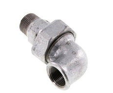 90deg Angled Connector 3/4'' Male R x Female Rp Cast Iron Conical Seal 25bar (351.25psi)