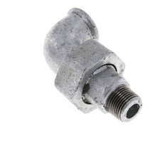 90deg Angled Connector 3/8'' Male R x Female Rp Cast Iron Conical Seal 25bar (351.25psi)