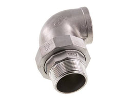 90deg Angled Connector 1 1/2'' Male R x Female Rp Stainless Steel Conical Seal 16bar (224.8psi)