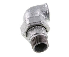 90deg Angled Union Connector 1'' Male R x Female Rp Cast Iron Flat Seal Centellen 25bar (351.25psi)