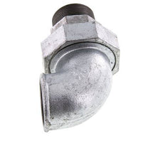 90deg Angled Union Connector 1 1/2'' Male R x Female Rp Cast Iron Flat Seal Centellen 25bar (351.25psi)