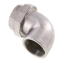 90deg Union Connector Rp2'' Female Stainless Steel Conical Seal 16bar (224.8psi)