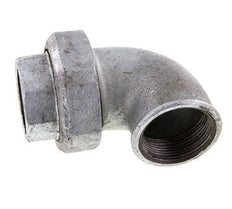 90deg Union Connector Rp1 1/2'' Female Cast Iron Conical Seal 25bar (351.25psi)