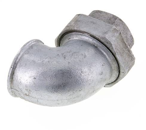 90deg Union Connector Rp2'' Female Cast Iron Conical Seal 25bar (351.25psi)