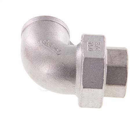 90deg Union Connector Rp3/4'' Female Stainless Steel Conical Seal 16bar (224.8psi)